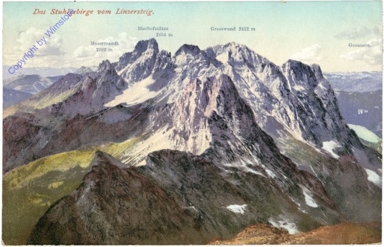 Bad Ischl, Das Stuhlgebirge vom Linzersteig