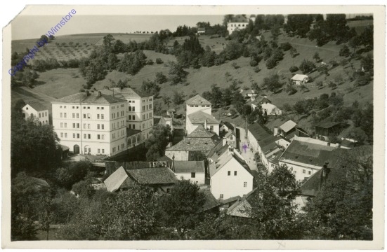 Helfenberg, Teilansicht, Fabrik und Schloss