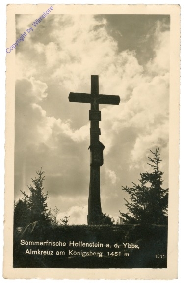 Hollenstein, Almkreuz am Königsberg