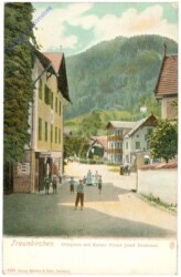 Traunkirchen, Ortsplatz mit Kaiser Franz Josef Denkmal