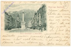 Innsbruck, Maria Theresienstrasse und Annasäule