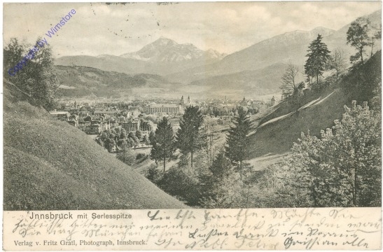 Innsbruck, mit Serlesspitze