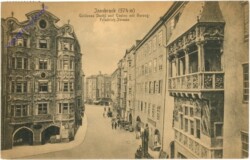 Innsbruck, Goldenes Dachl und Casino mit Herzog-Friedrich-Strasse