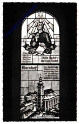 Oberndorf, Fenster in der "Stille Nacht"-Kapelle