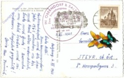 Oberndorf, Fenster in der "Stille Nacht"-Kapelle