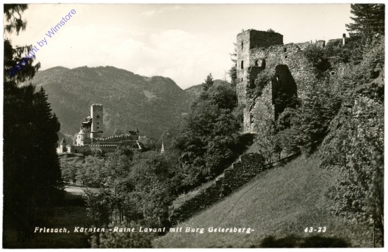 Friesach, Ruine Lavant mit Burg Geyersberg