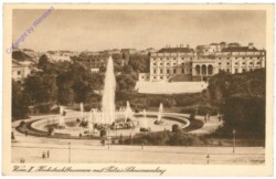 Wien 2, Hochstrahlbrunnen mit Palais Schwarzenberg