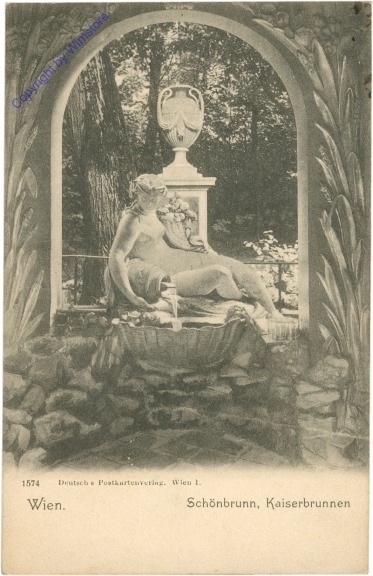 ak203928 Wien 13, Schönbrunn, Kaiserbrunnen