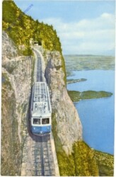 Arth-Rigi-Bahn, Kräbelwand, Blick auf den Zugersee