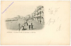 Ostende, La Digue de Mer et le Kursaal