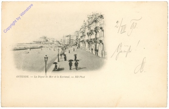 ak203995 Ostende, La Digue de Mer et le Kursaal