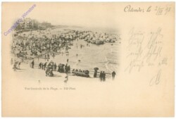 Ostende, Vue Generale de la Plage