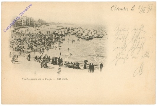 ak203996 Ostende, Vue Generale de la Plage