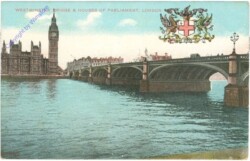 London, Westminster Bridge & Houses of Parliament