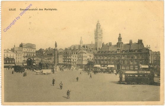 Lille, Gesamtansicht des Marktplatzes