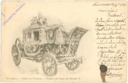 Versailles, Palais de Trianon, Voiture du Sacre de Charles X