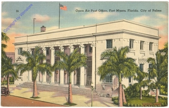 ak204093 Florida: City of Palms, Open Air Post Office, Fort Myers