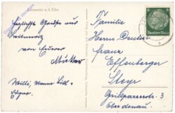 ak204115a Leitzmeritz a.d. Elbe, Ortsansicht