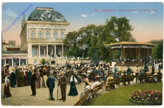 Franzensbad, Frühkonzert im Kurgarten