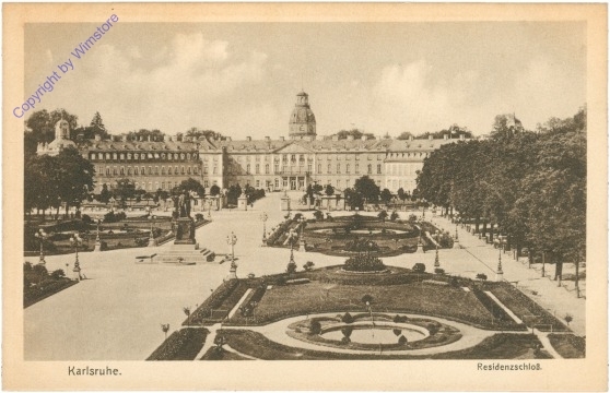 ak204136 Karlsruhe, Residenzschloß