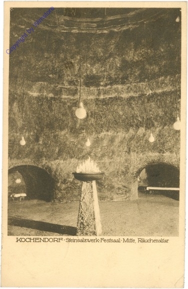 Kochendorf, Steinsalzwerk-Festsaal, Mitte, Räucheraltar