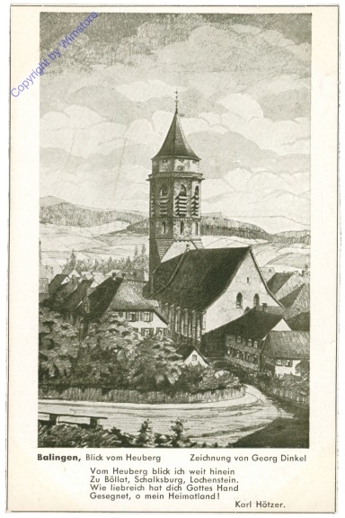 Balingen, Blick vom Heuberg
