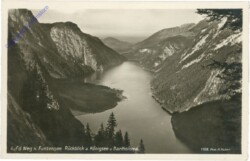 Königsee, Auf d. Weg n. Funtensee, Rückblick a. Königsee u. Bartholomä