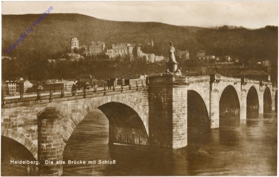 Heidelberg, Die alte Brücke mit Schloss