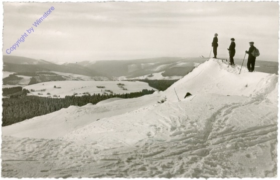 Fichtelgebirge, Aufstieg zum Ochsenkopf, Blick auf Fleckl