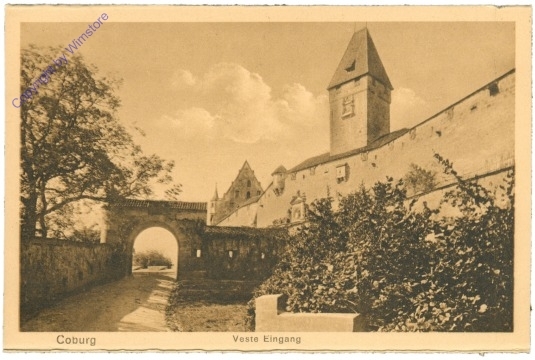 Coburg, Veste Eingang