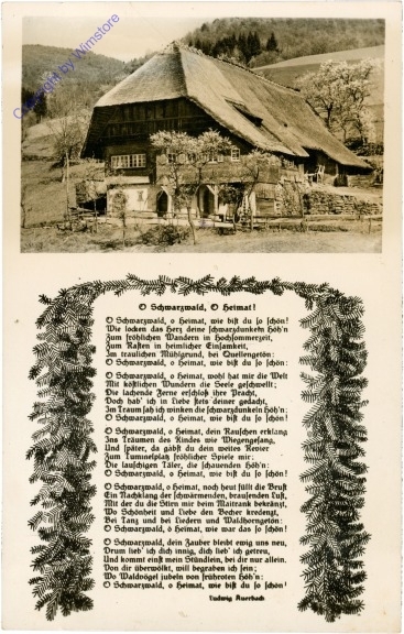 Schwarzwald, Vers