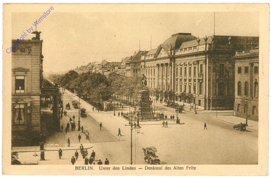 ak204301 Berlin, Unter den Linden, Denkmal des Alten Fritz