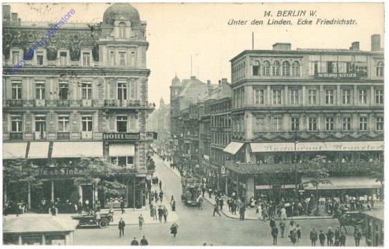 ak204310 Berlin, Unter den Linden, Ecke Friedrichstr.