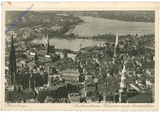 Hamburg, Stadtzentrum, Binnen- und Außenalster
