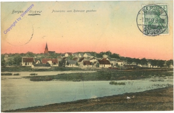 Bergen a.R., Panorama vom Rotensee gesehen