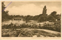 Bad Aachen, Kaiser Friedrich-Park mit Hangeweiher