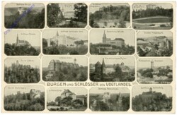 Vogtland, Multiansicht Burgen und Schlösser