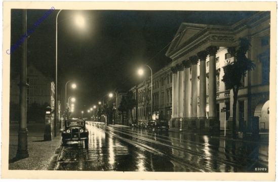 ak204430 Dessau, Kavaleriestrasse bei Nacht