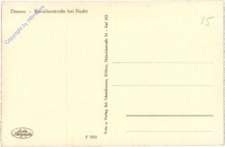 ak204430a Dessau, Kavaleriestrasse bei Nacht