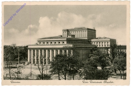 ak204431 Dessau, Das Dessauer Theater