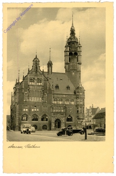 ak204434 Dessau, Rathaus