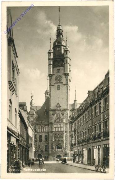 ak204435 Dessau, Rathausstrasse