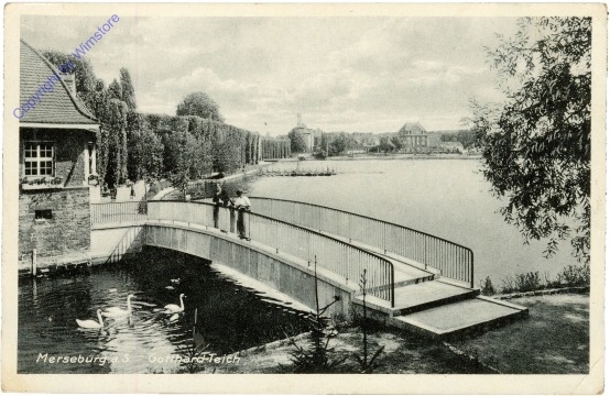 ak204437 Merseburg, Gotthard-Teich
