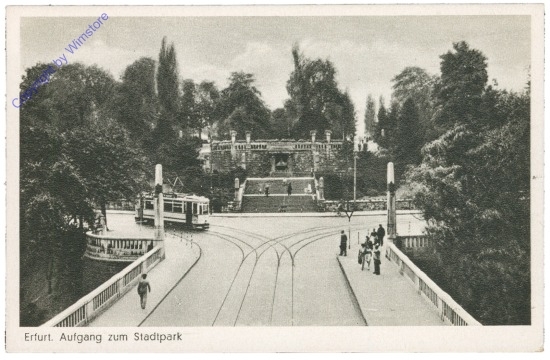 Erfurt, Aufgang zum Stadtpark