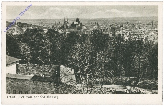 Erfurt, Blick von der Cyriaksburg