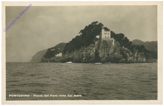 Portofino, Punta del Faro vista dal mare