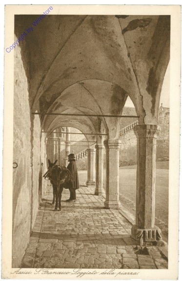ak204547 Assisi, S. Francesco Loggiato della piazza