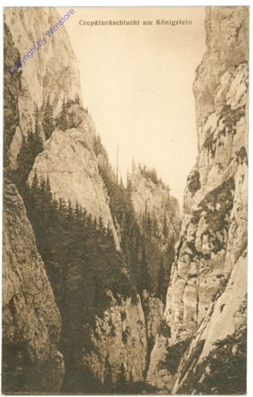 Crepaturaschlucht am Königstein