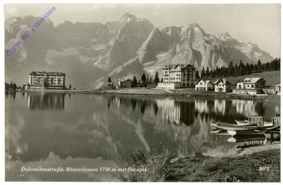 Dolomitenstraße, Missurinasee mit Sorapis