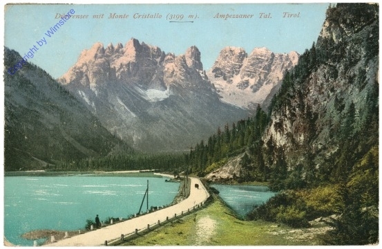 Dürrensee, mit Monte Cristallo